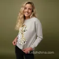 Sweats-shirts imprimés par les femmes Leopard